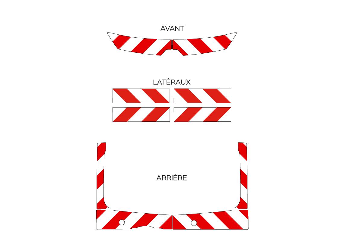 Pre-cut chevron kit Class A RENAULT TRAFIC 2021-...